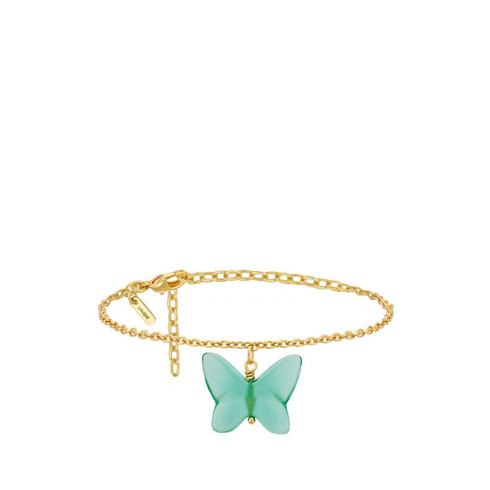 Green Crystal Papillon Bracelet