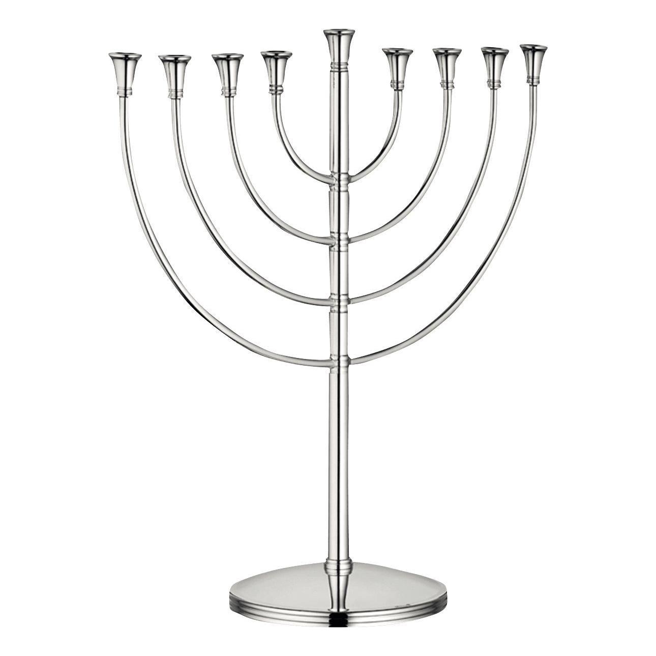 Christofle Hanukkah Judaique Silver Plated