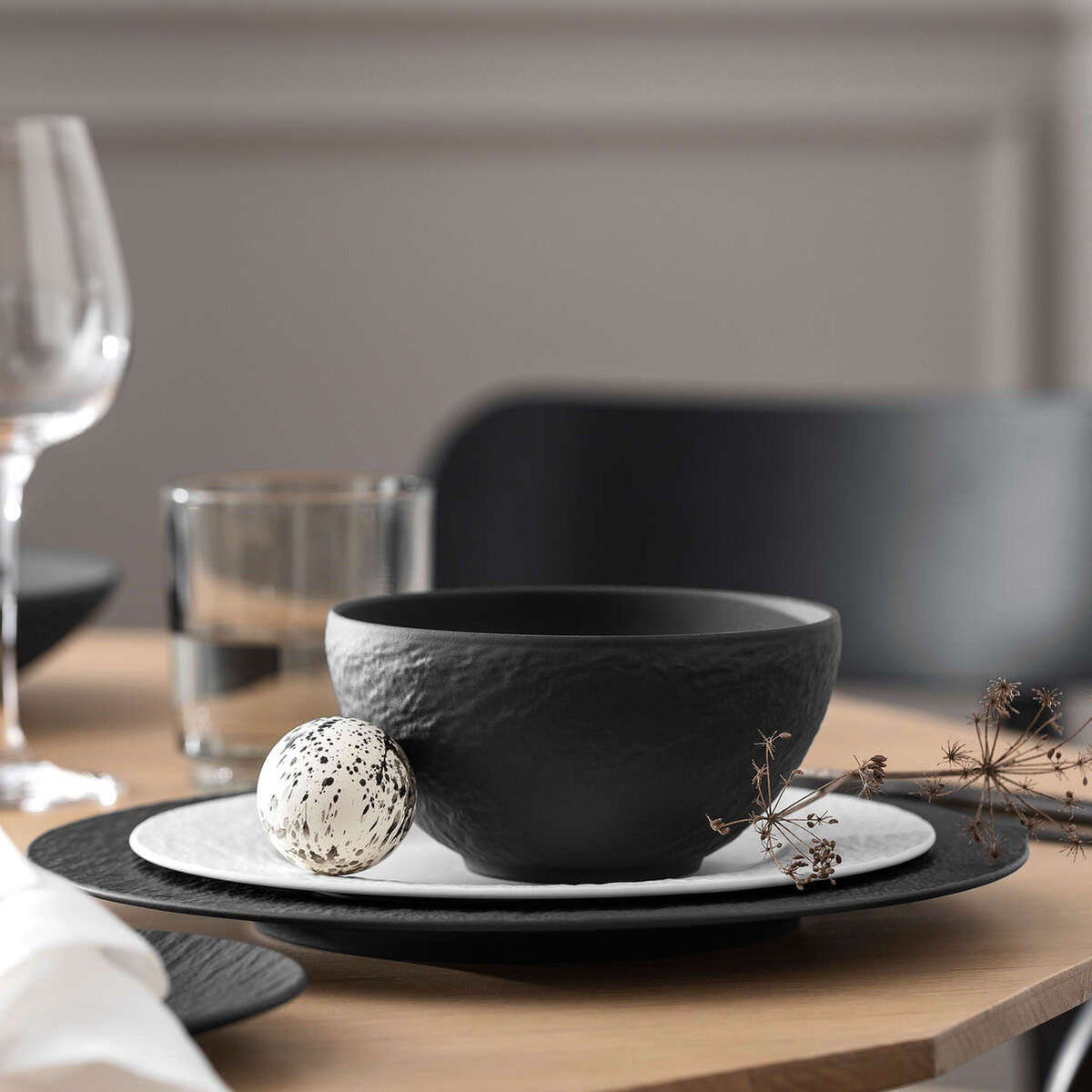 Manufacture Rock Bowl Black