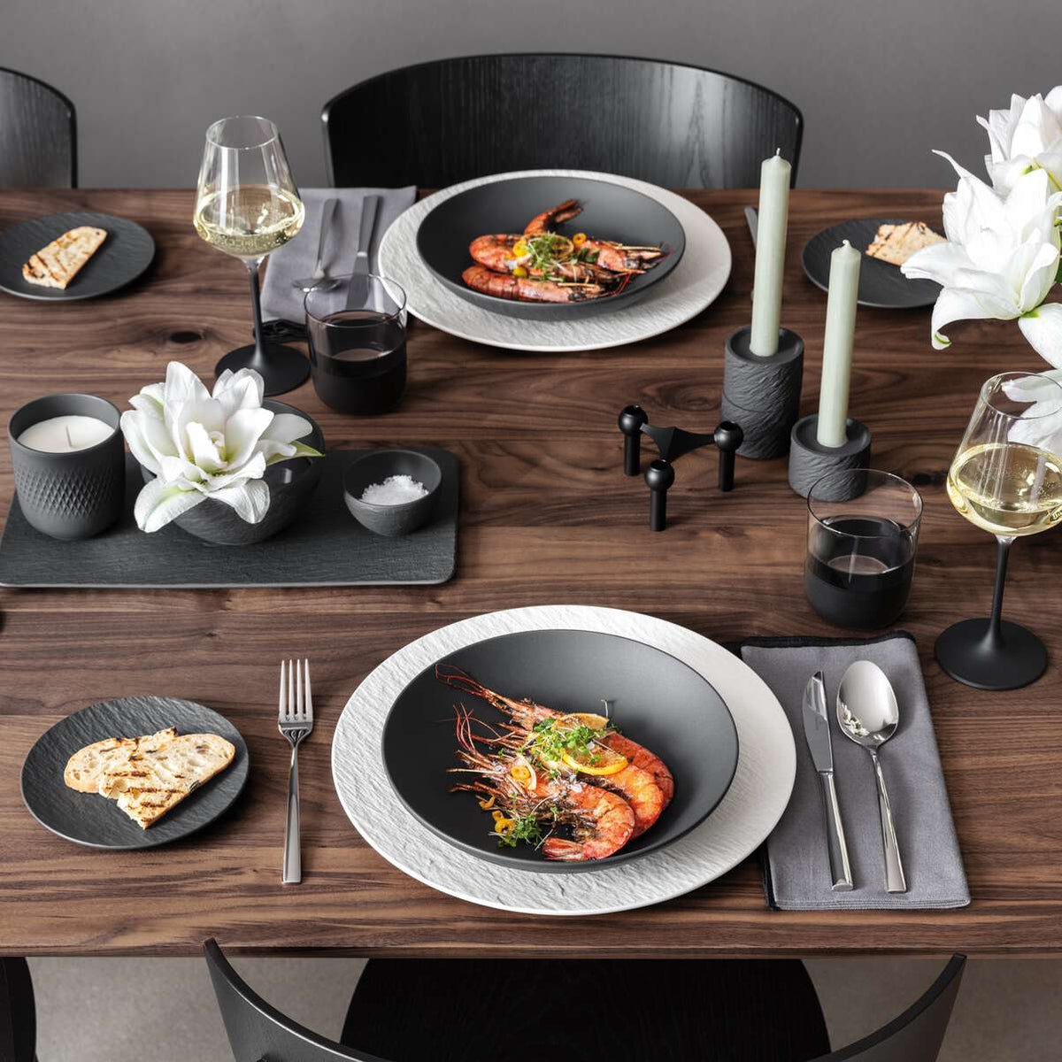 Manufacture Rock Bread & Butter Plate Black