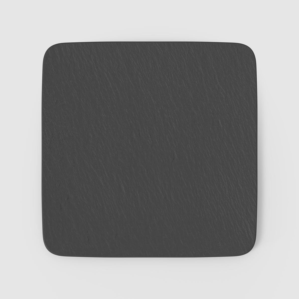 Manufacture Rock Square Serving Plate/Gourmet Plate Black