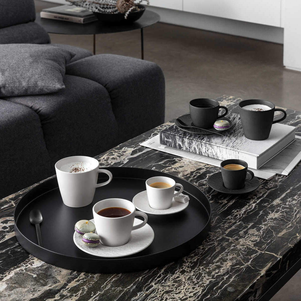Manufacture Rock Saucer White Coffee Cup