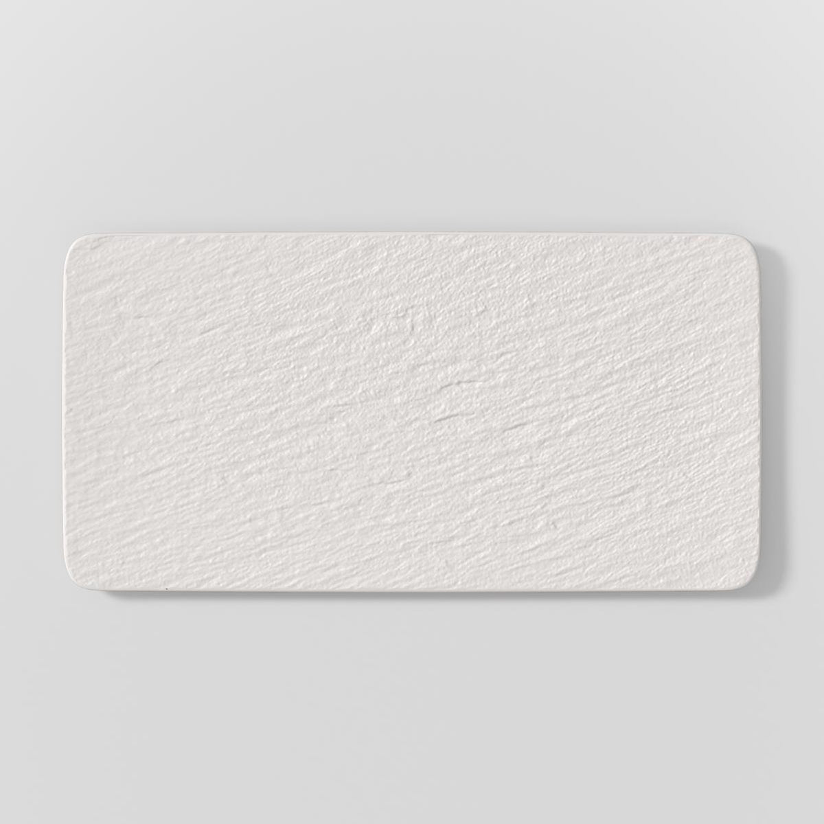 Manufacture Rock Blanc Rectangular Serving Plate White
