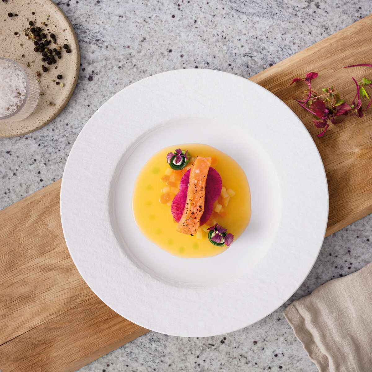 Manufacture Rock Blanc Flat Plate White