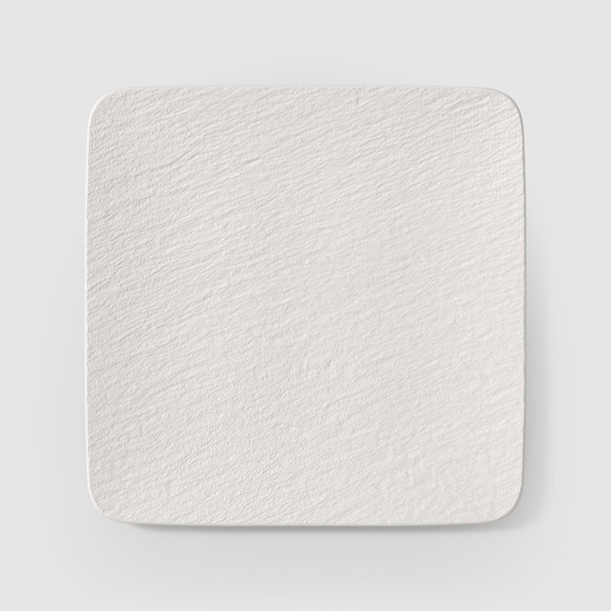 Manufacture Rock Blanc Square Serving Plate/Gourmet Plate White