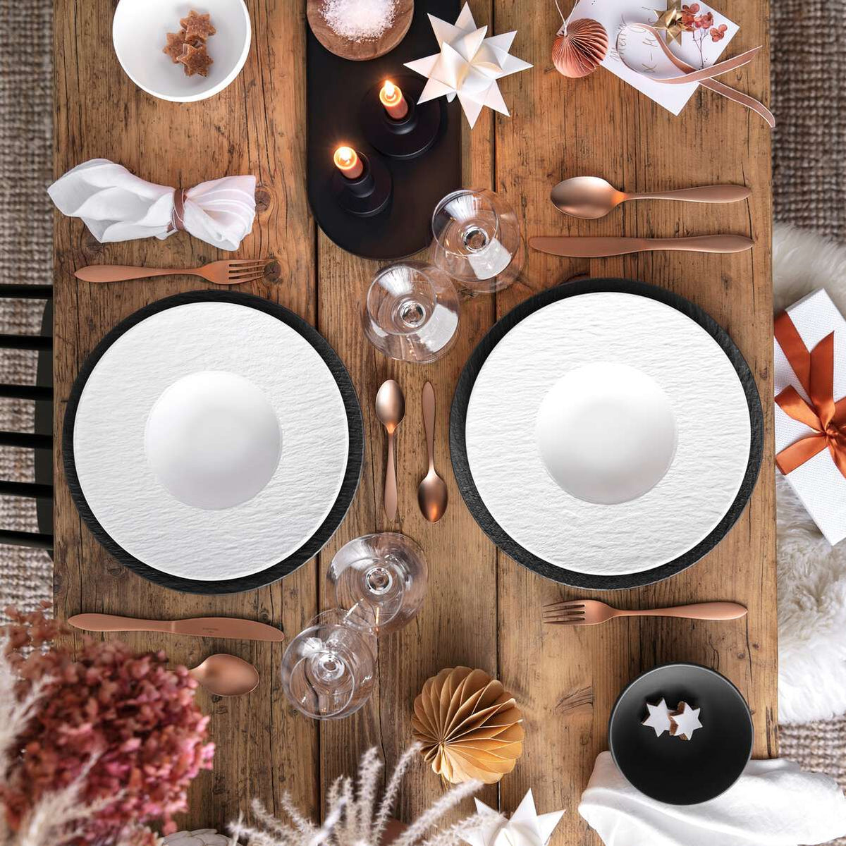 Manufacture Rock Blanc Pasta Plate White