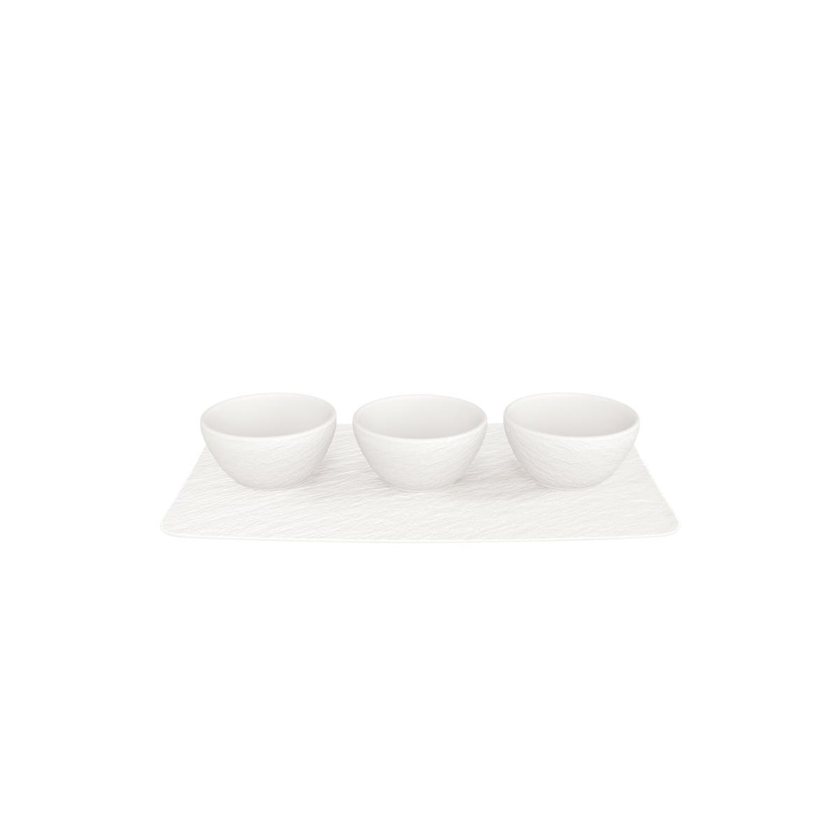 Manufacture Rock Blanc Dip Bowl Set, 4pcs White