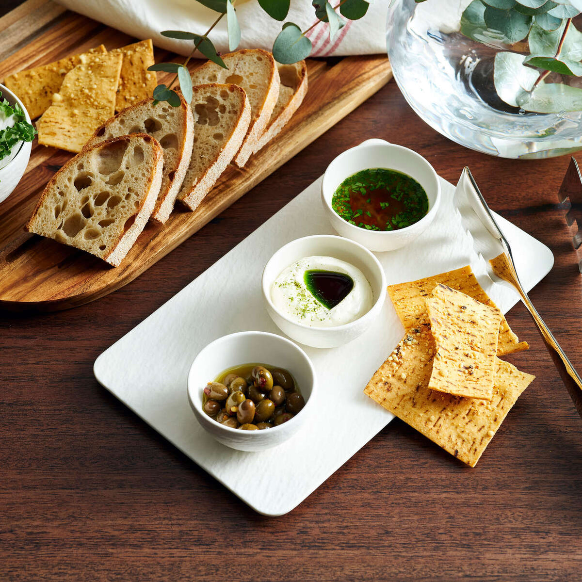 Manufacture Rock Blanc Dip Bowl Set, 4pcs White