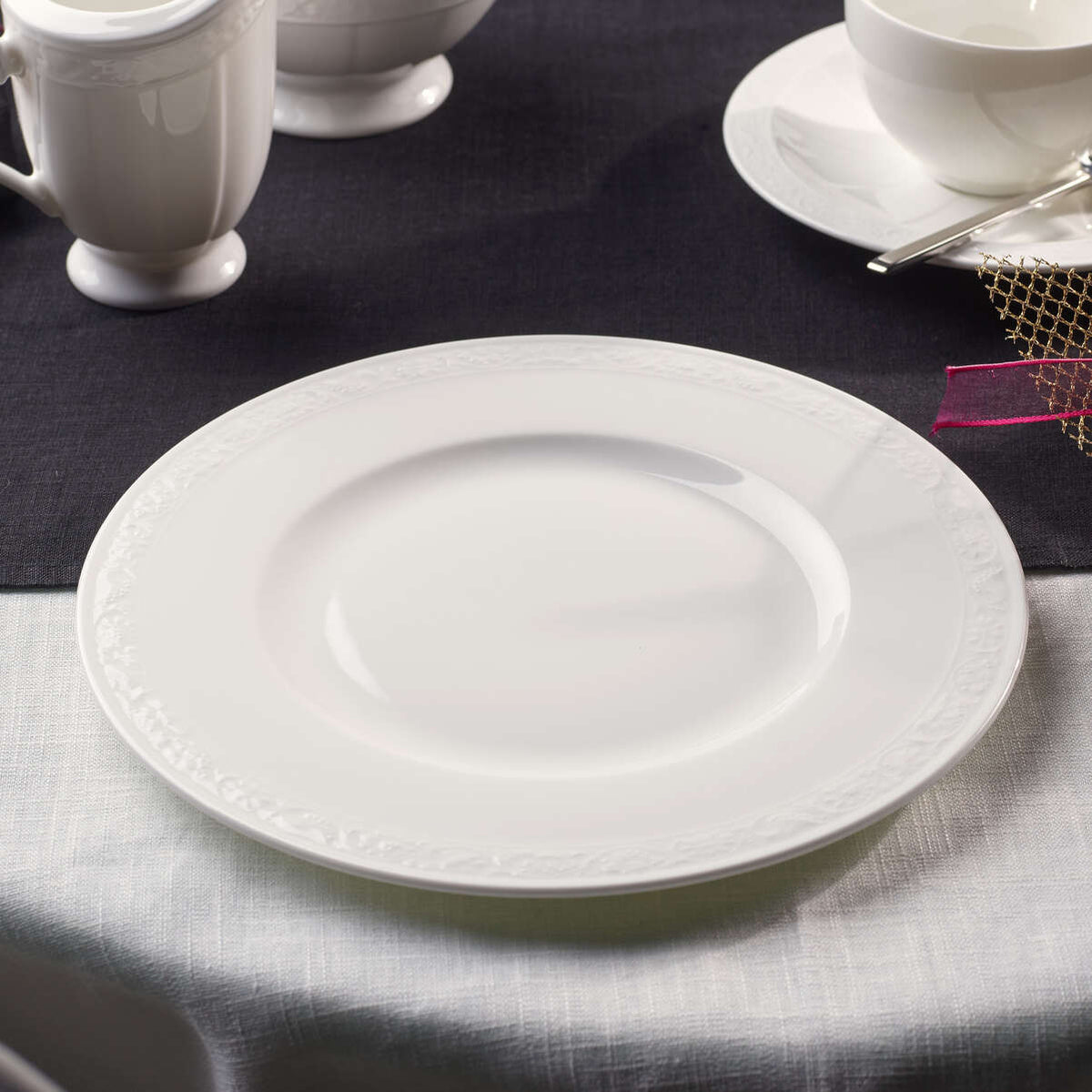White Pearl Salad Plate