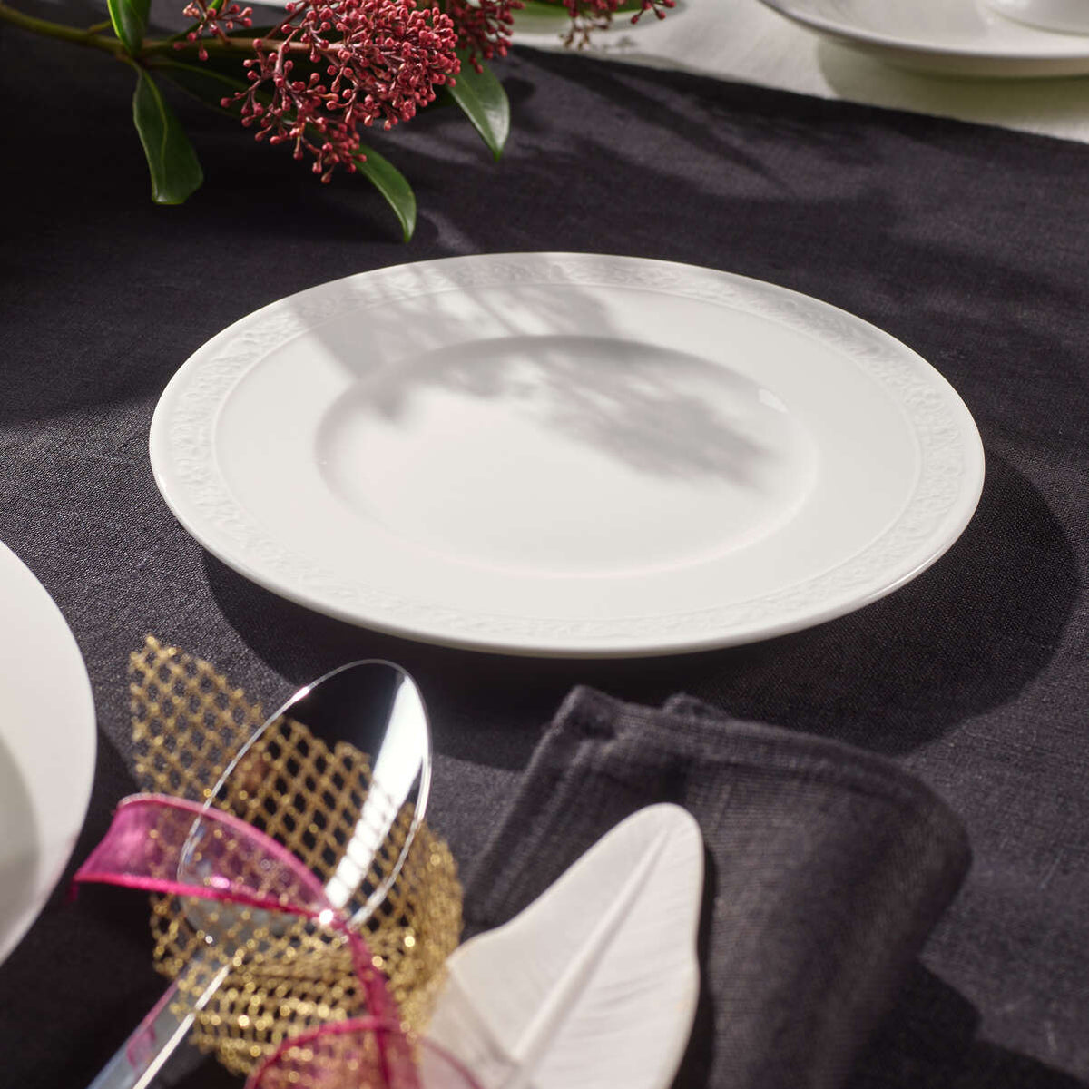 White Pearl Bread & Butter Plate