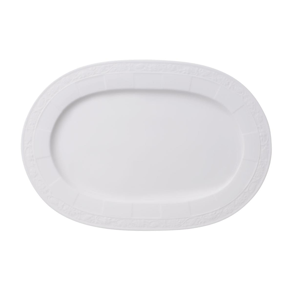 White Pearl Oval Platter