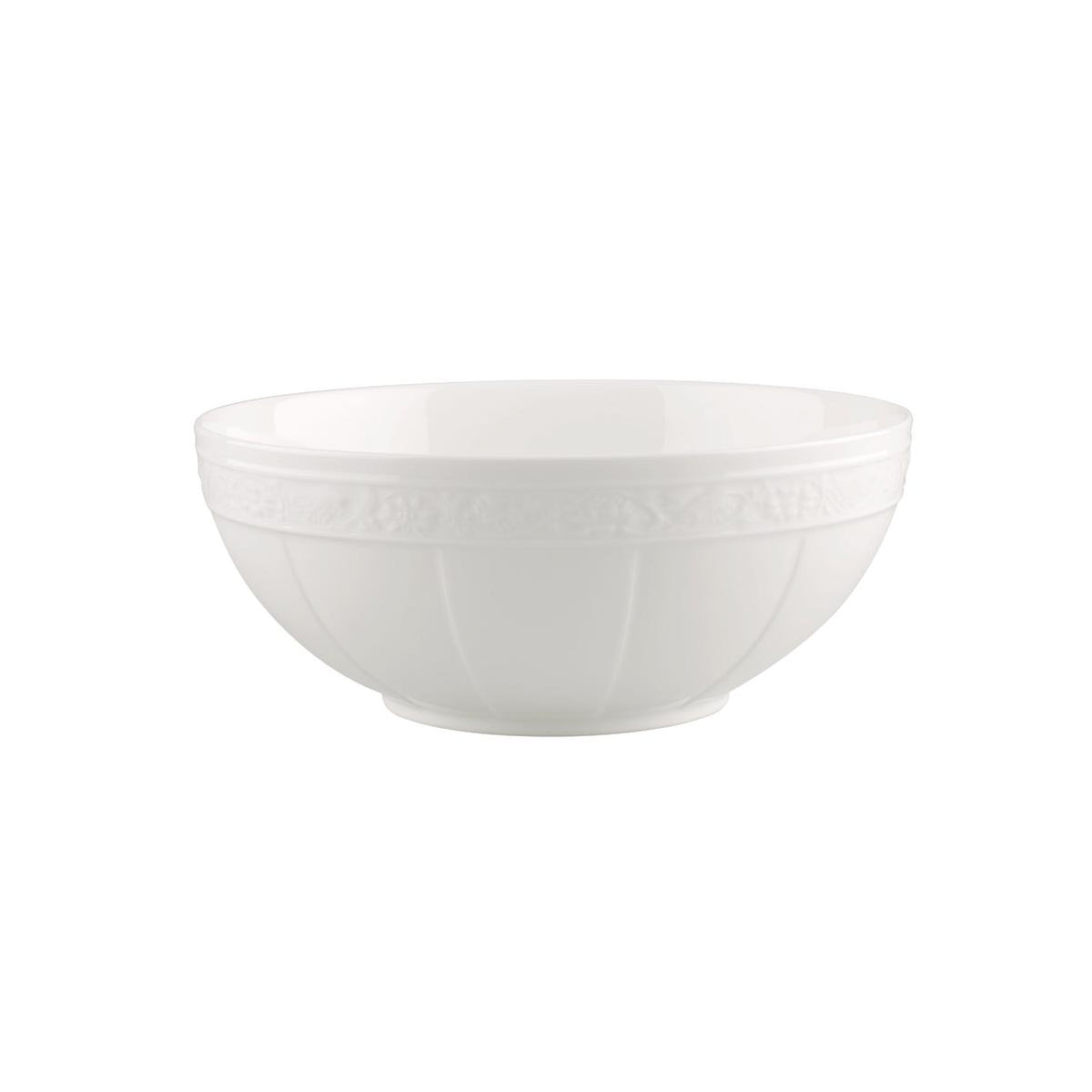 White Pearl Salad Bowl