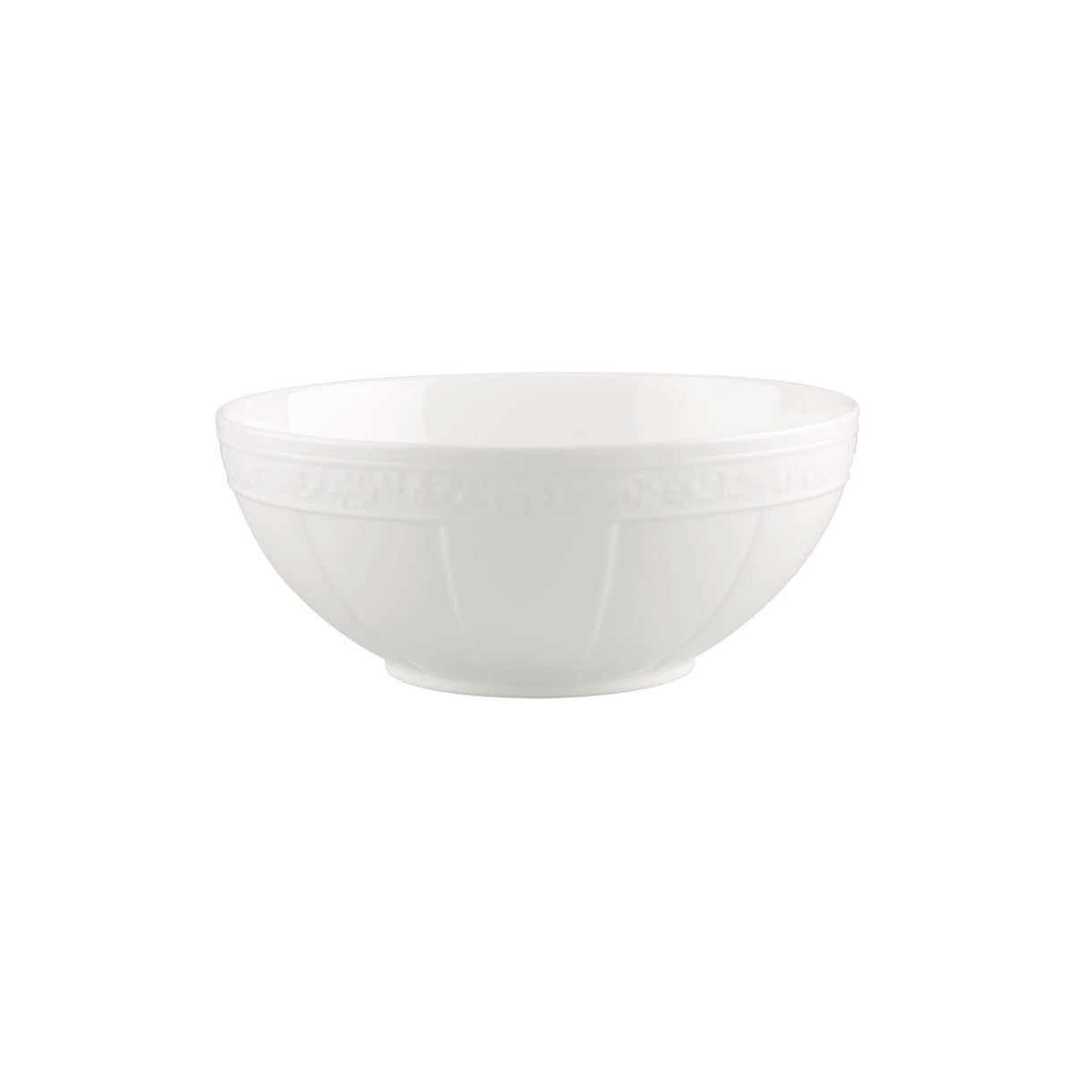 White Pearl Salad Bowl