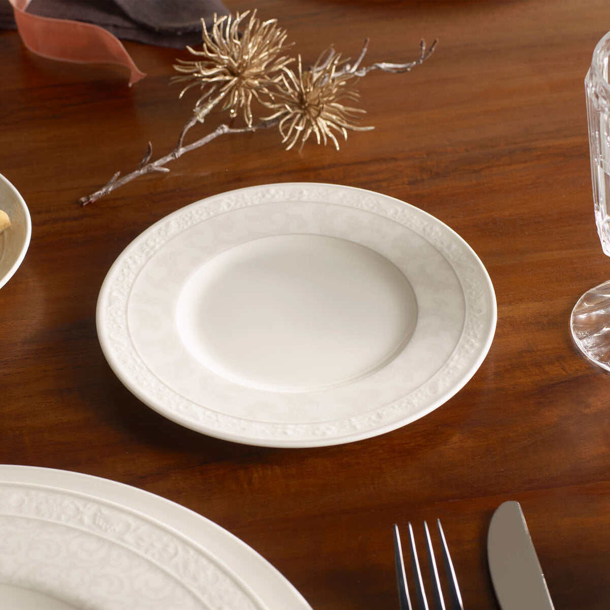 Gray Pearl Bread & Butter Plate