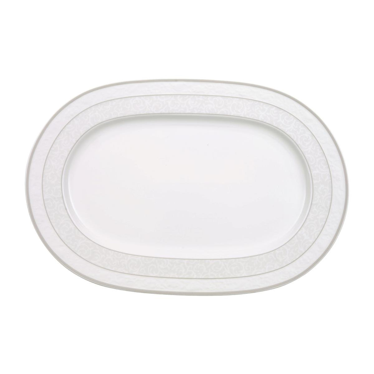 Gray Pearl Oval Platter 35cm
