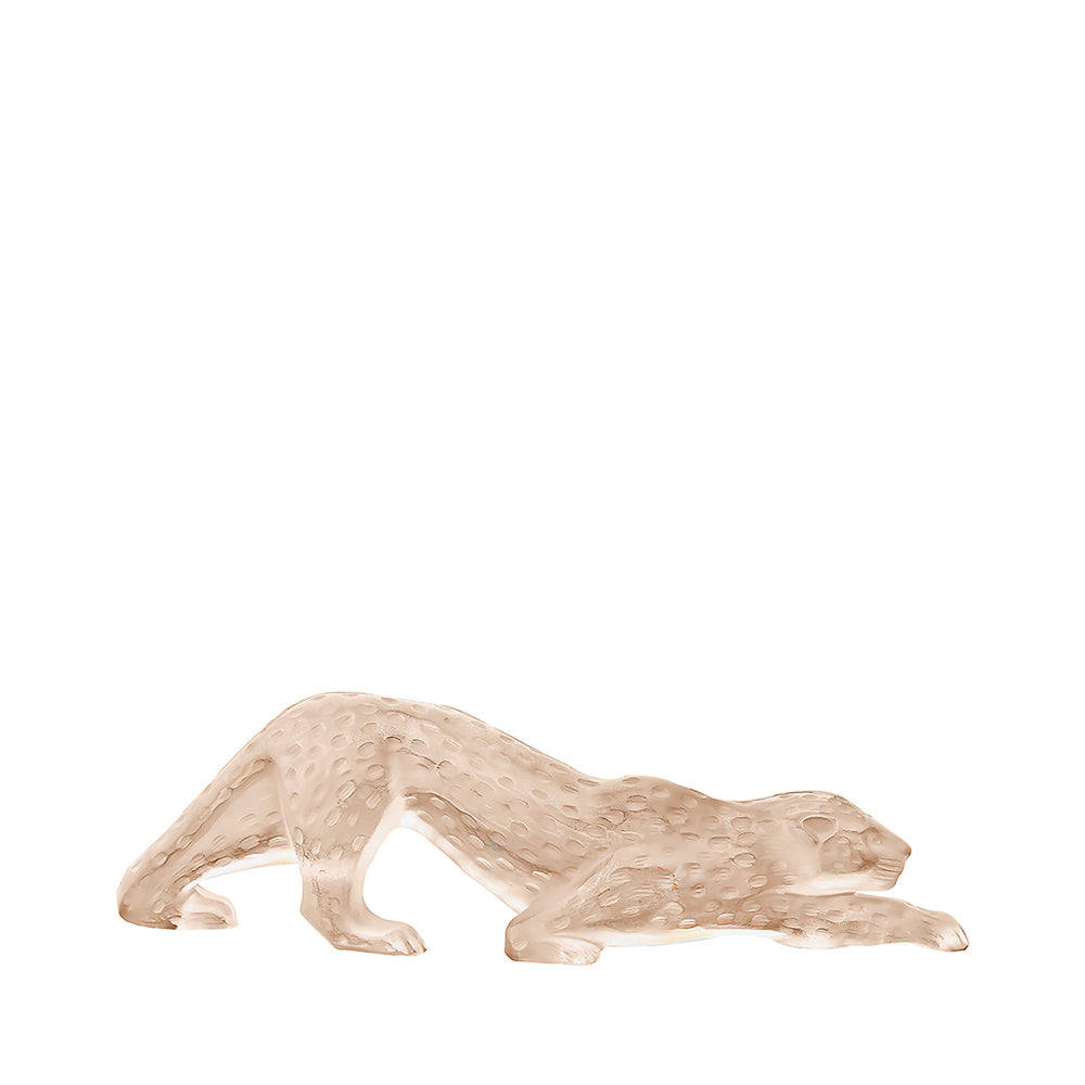 Gold Crystal panther sculpture