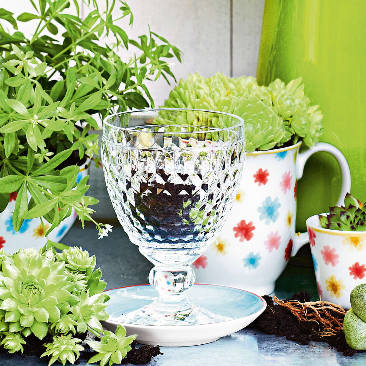 Boston Red Wine Goblet Clear
