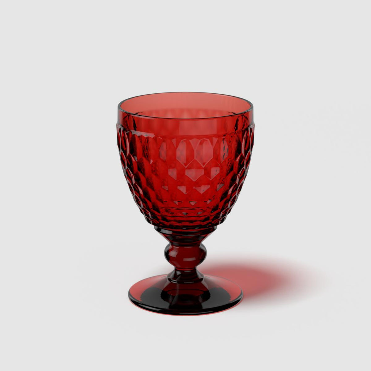 Boston Coloured Red Wine Goblet Red