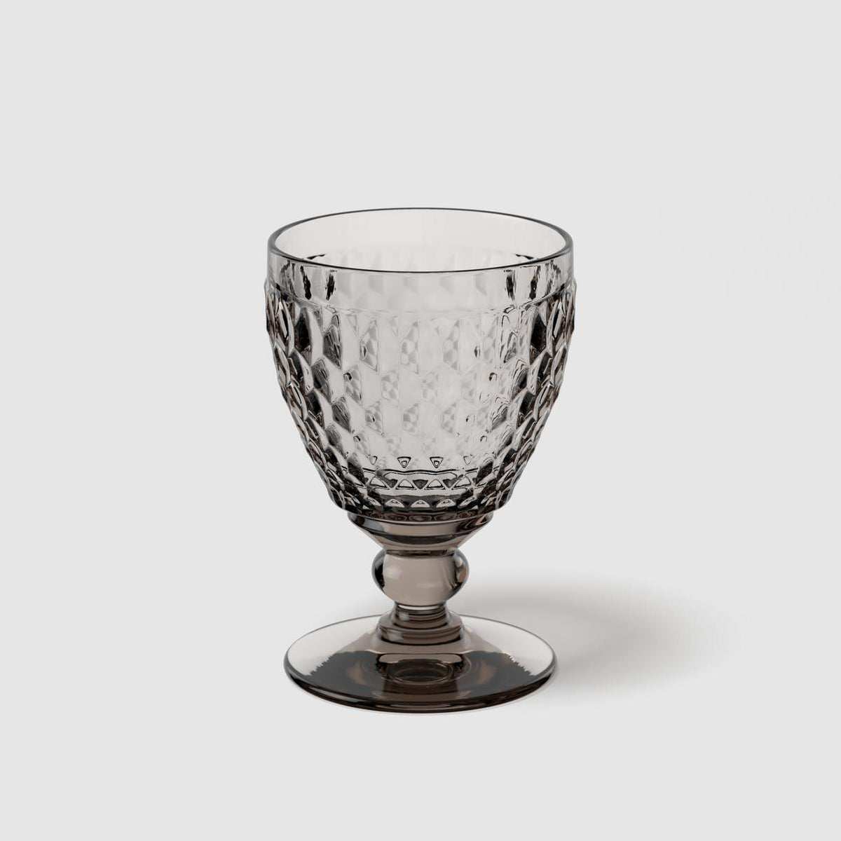 Boston Coloured Red Wine Goblet Smoke