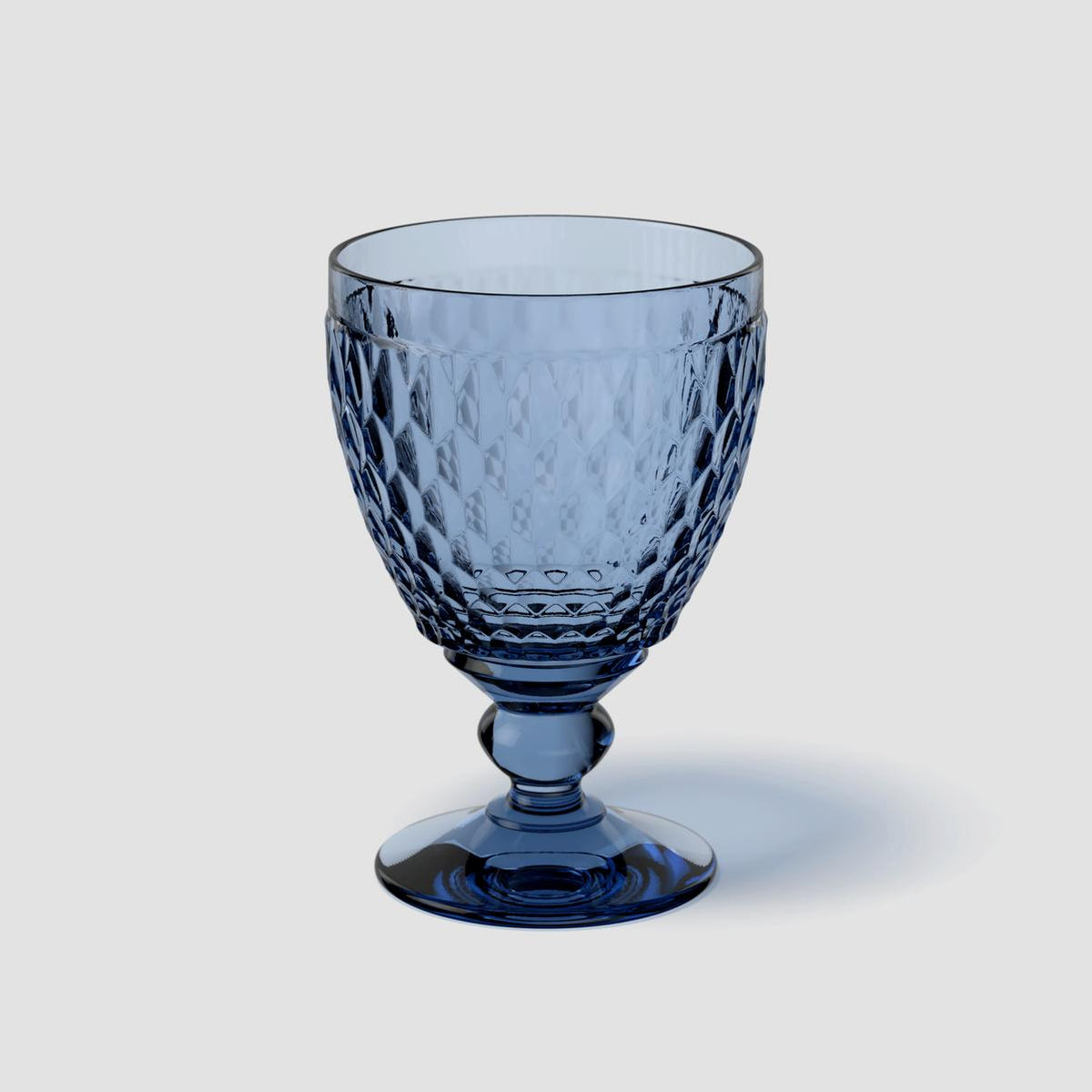 Boston Coloured Water Goblet Blue