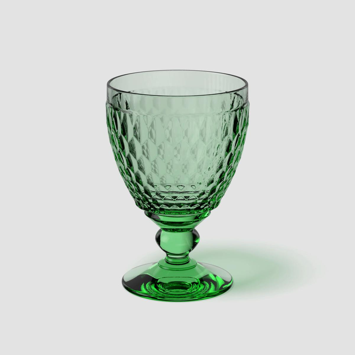 Boston Coloured Water Goblet Green