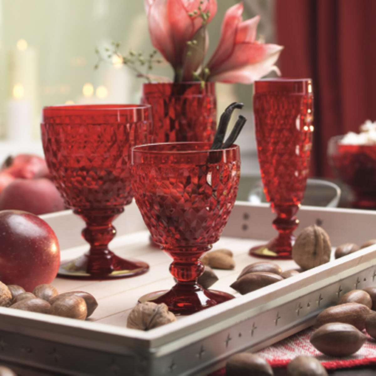 Boston Coloured Highball / Beer Tumbler Red