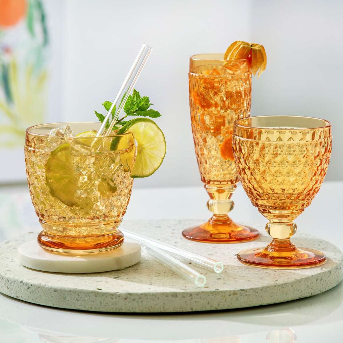 Boston Saffron Water Goblet
