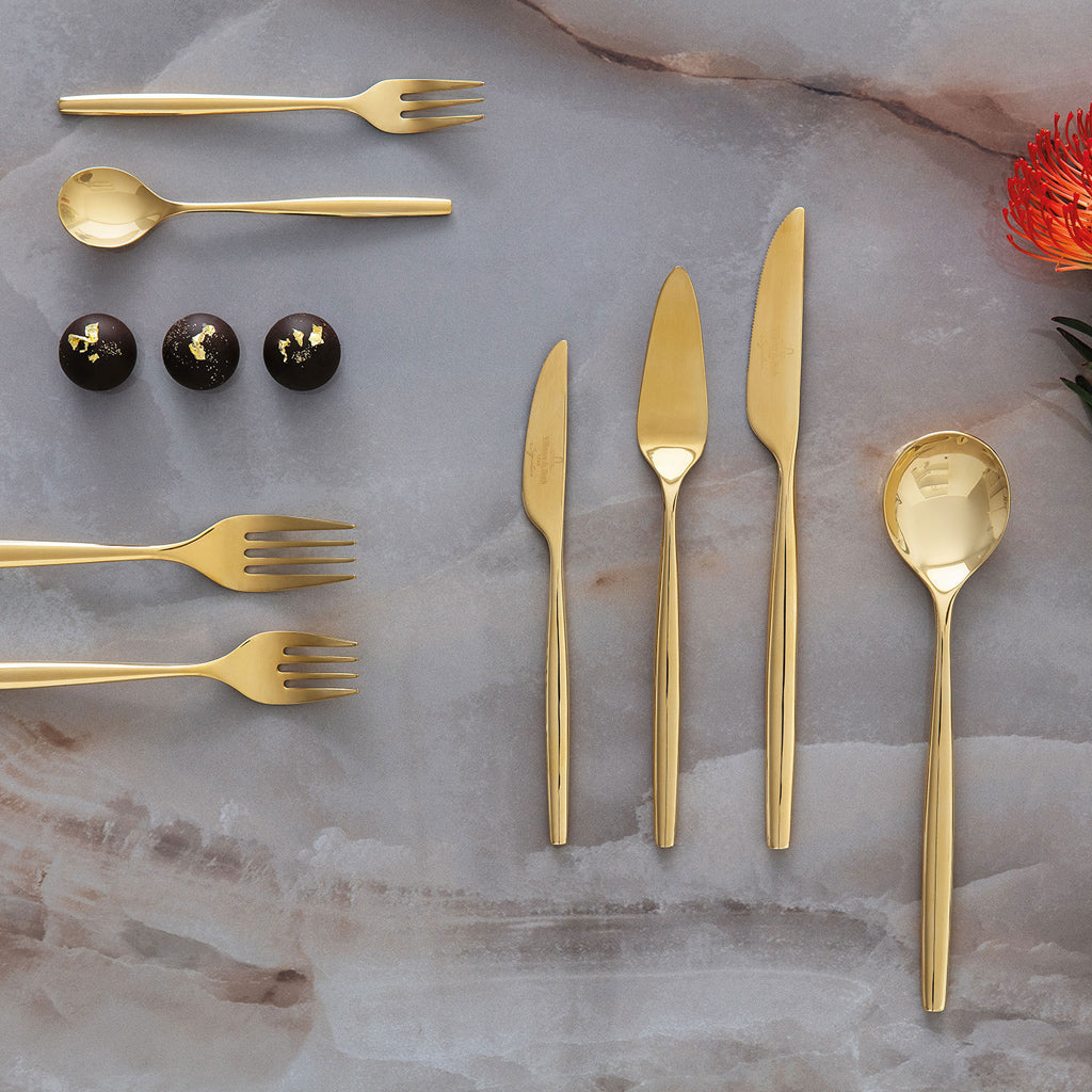 MetroChic d'Or Cutlery Set, 30pcs