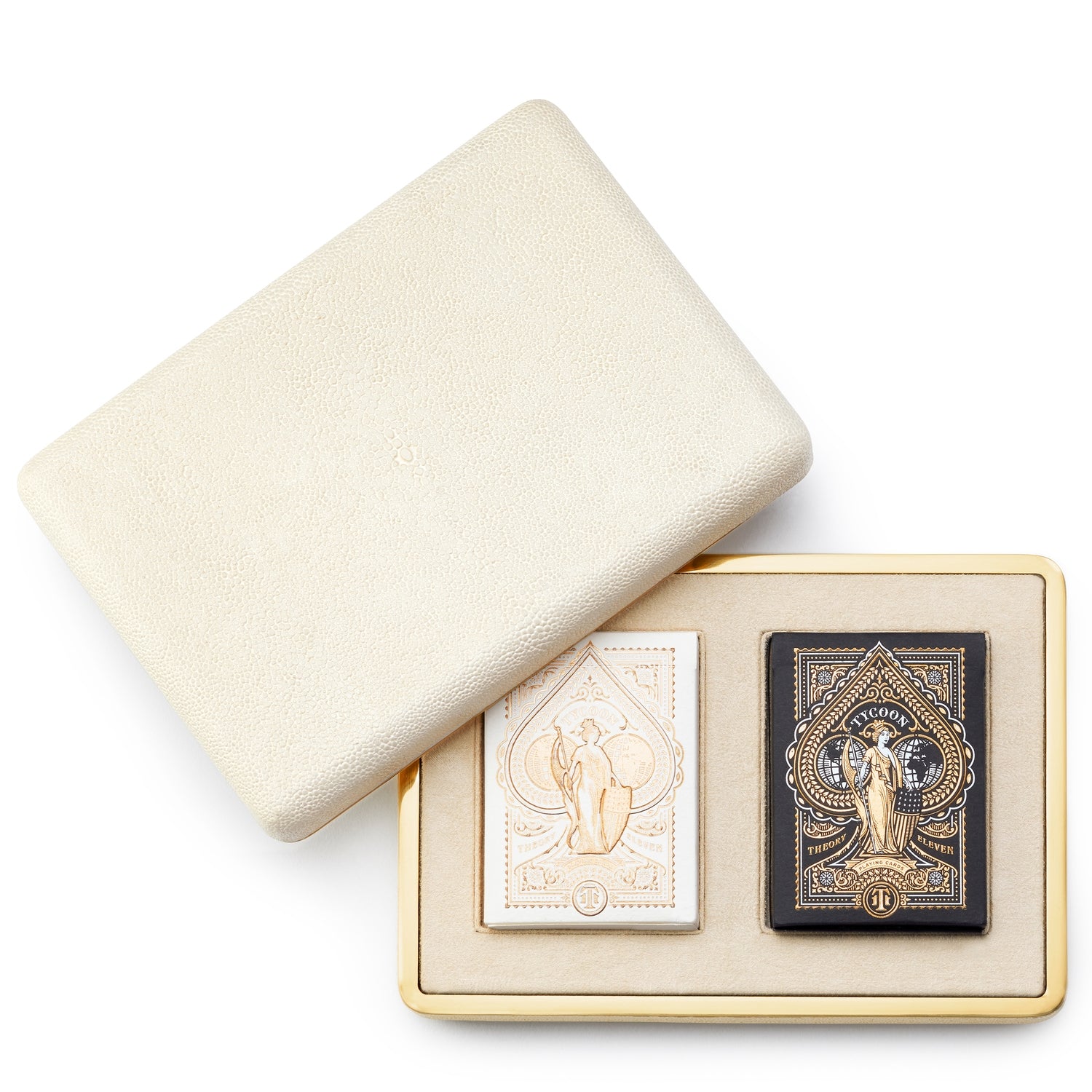 AERIN Shagreen Cream card set