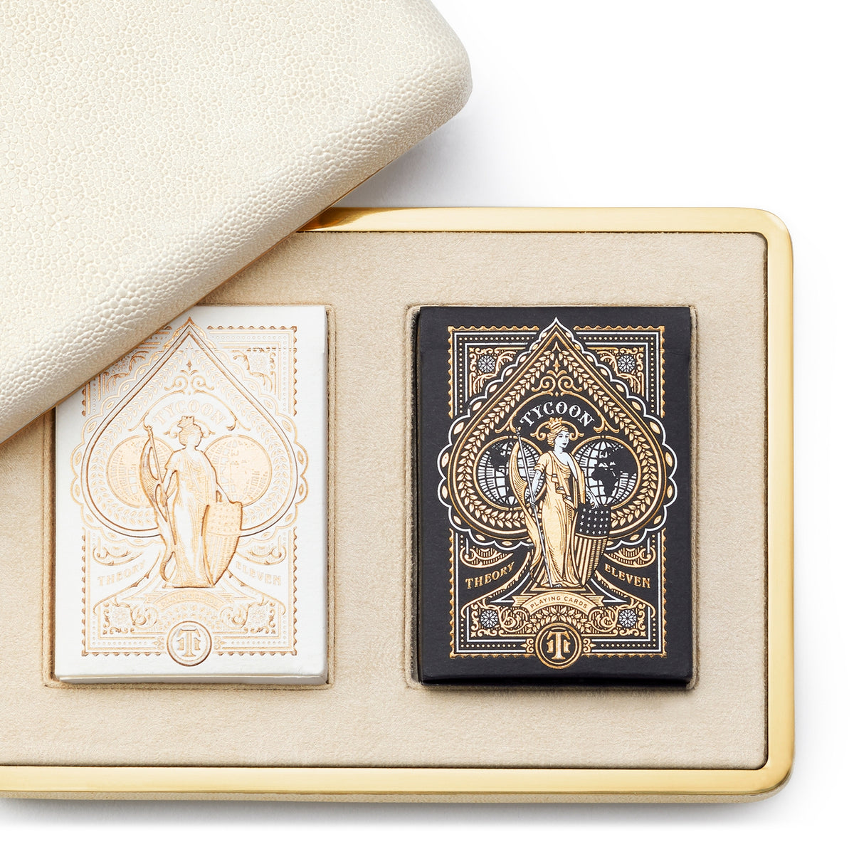 AERIN Shagreen Cream card set