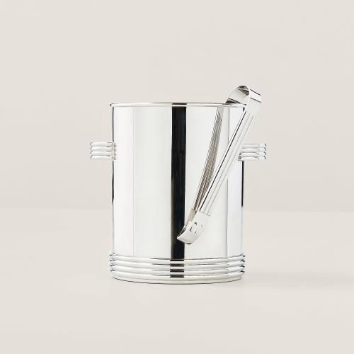 Ralph Lauren Thorpe Ice Bucket and Tongs Set