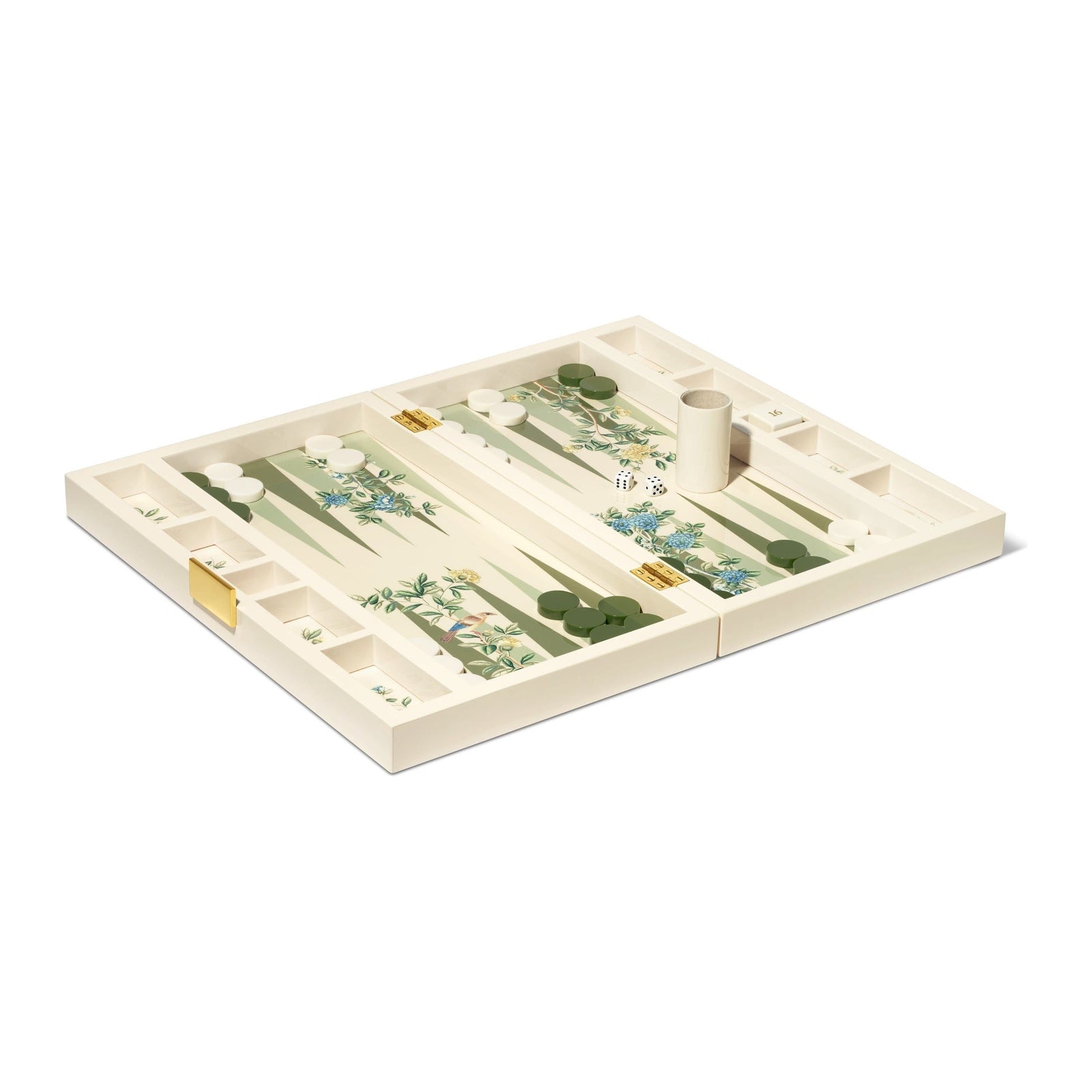 AERIN and Gracie Heathcote Lacquer Backgammon Set