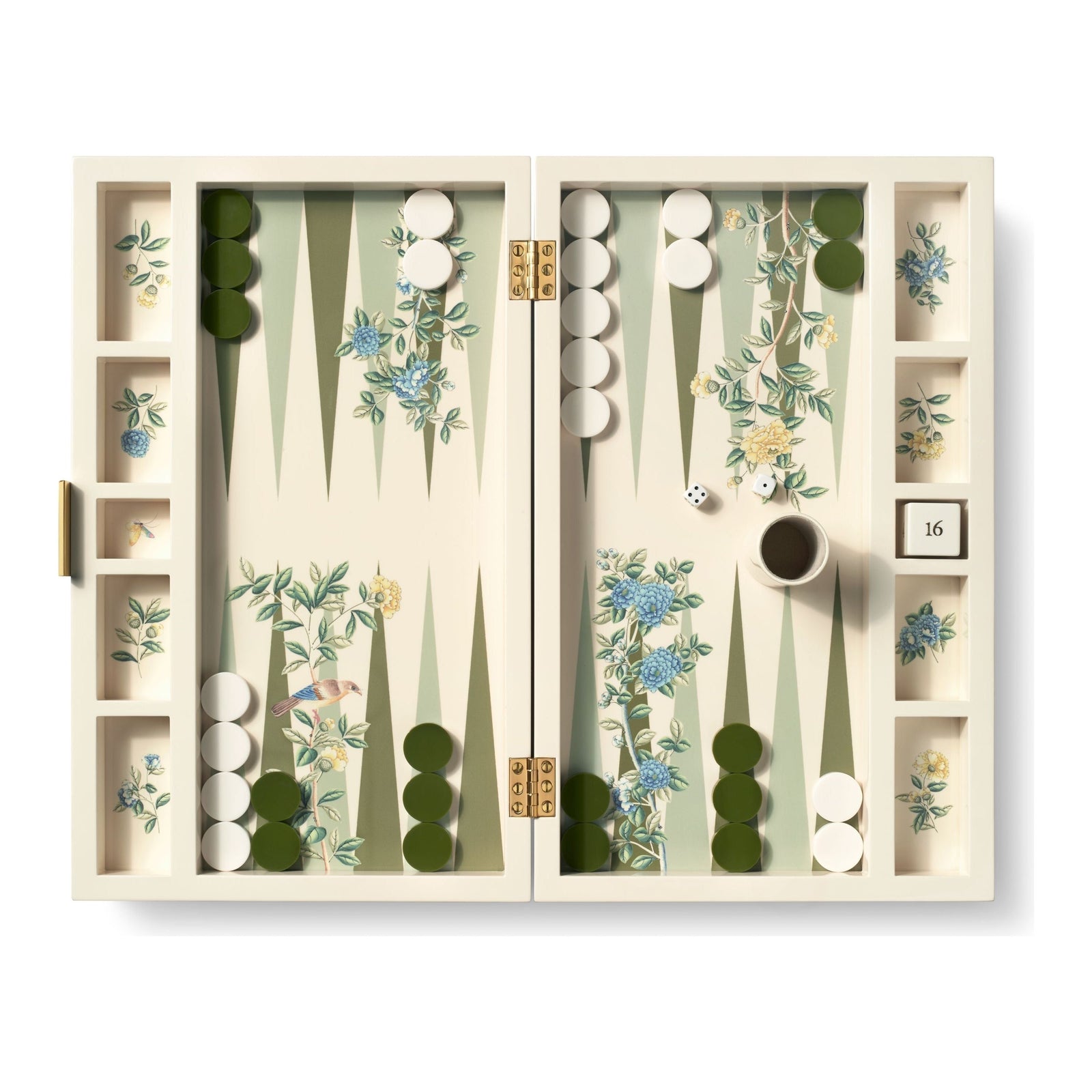 AERIN and Gracie Heathcote Lacquer Backgammon Set