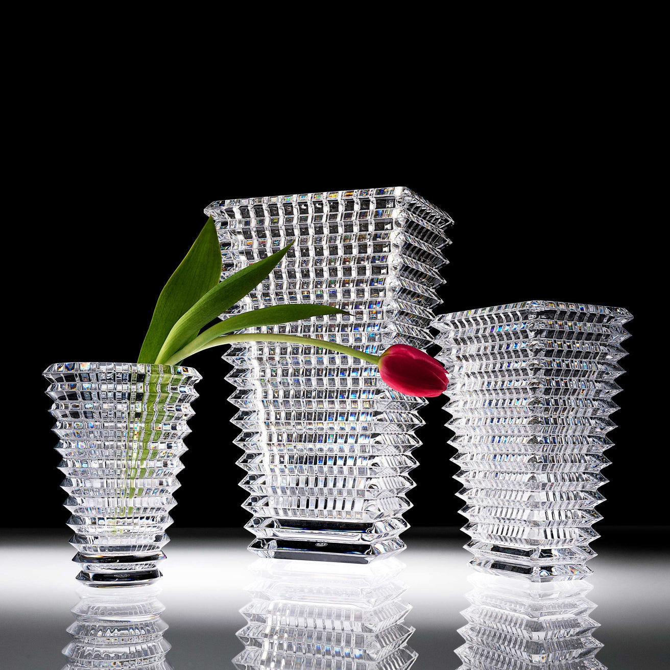 Baccarat Eye Vase 30cm Clear