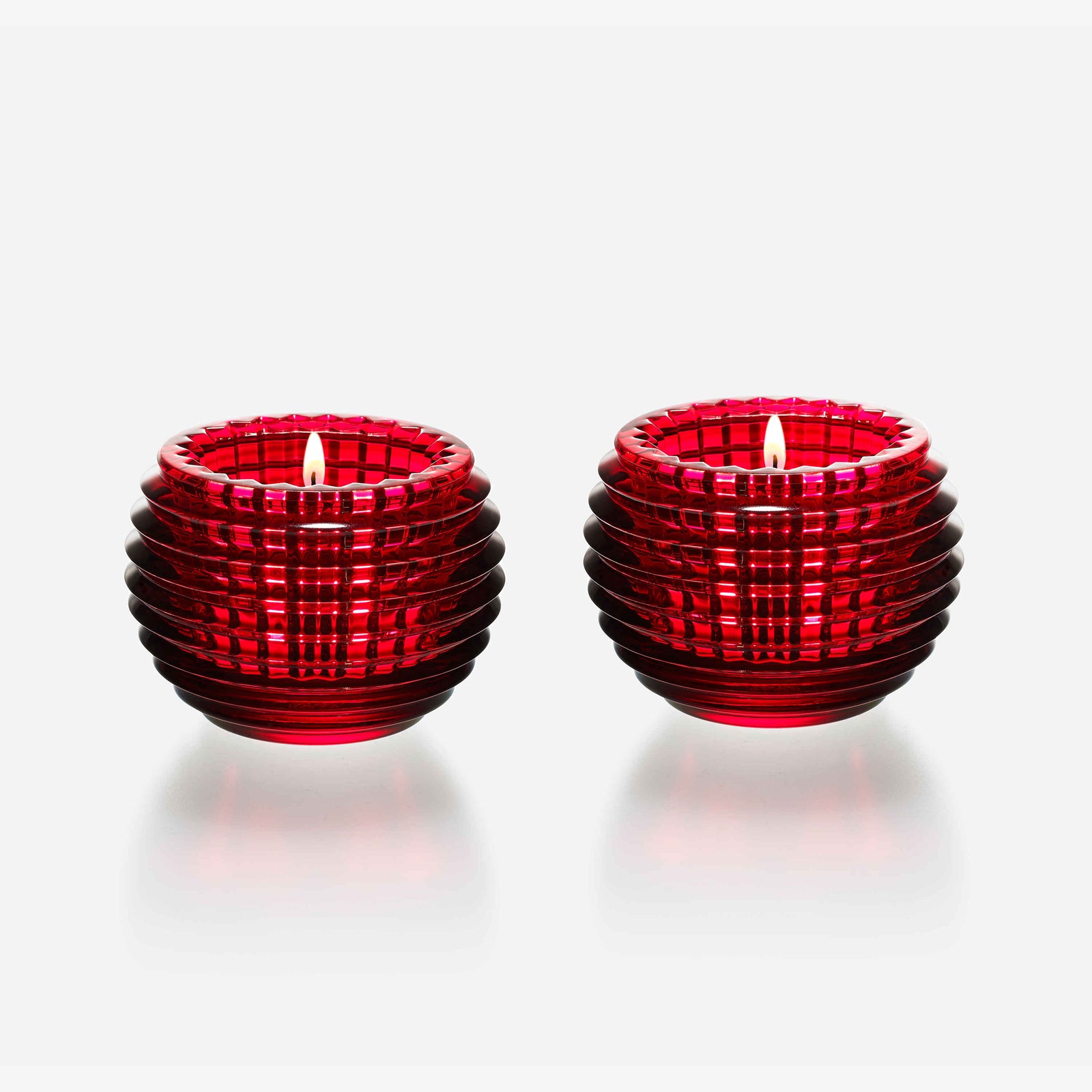 Baccarat Eye Votives Red