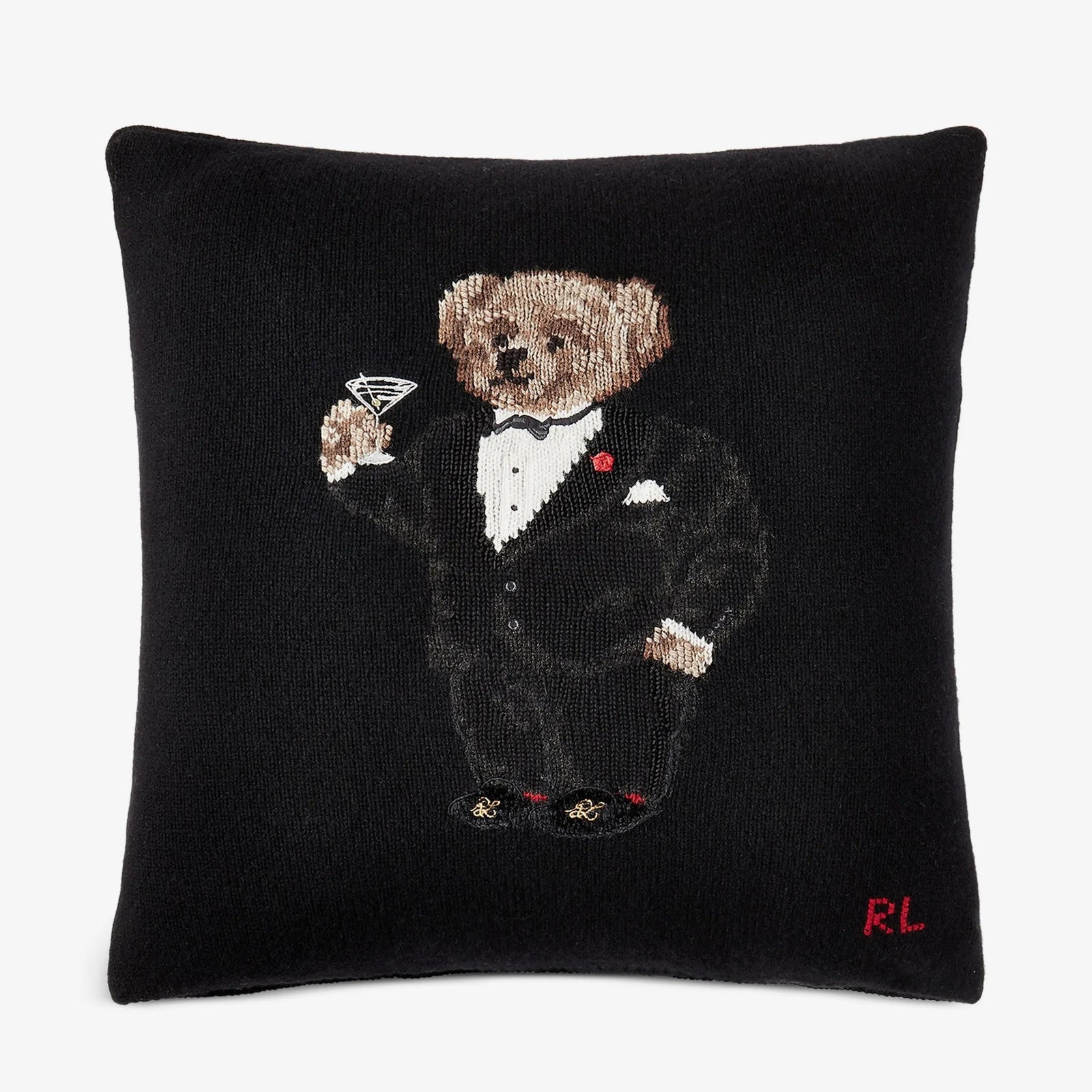 Ralph lauren martini bear cushion