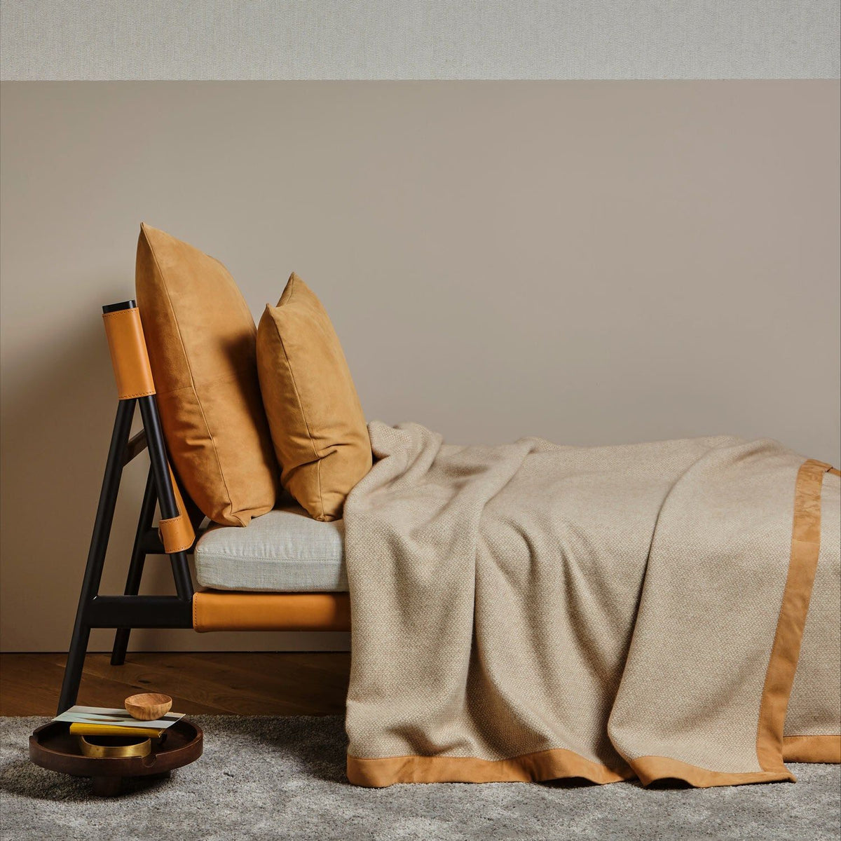 Frette Biege Tuileries Blanket