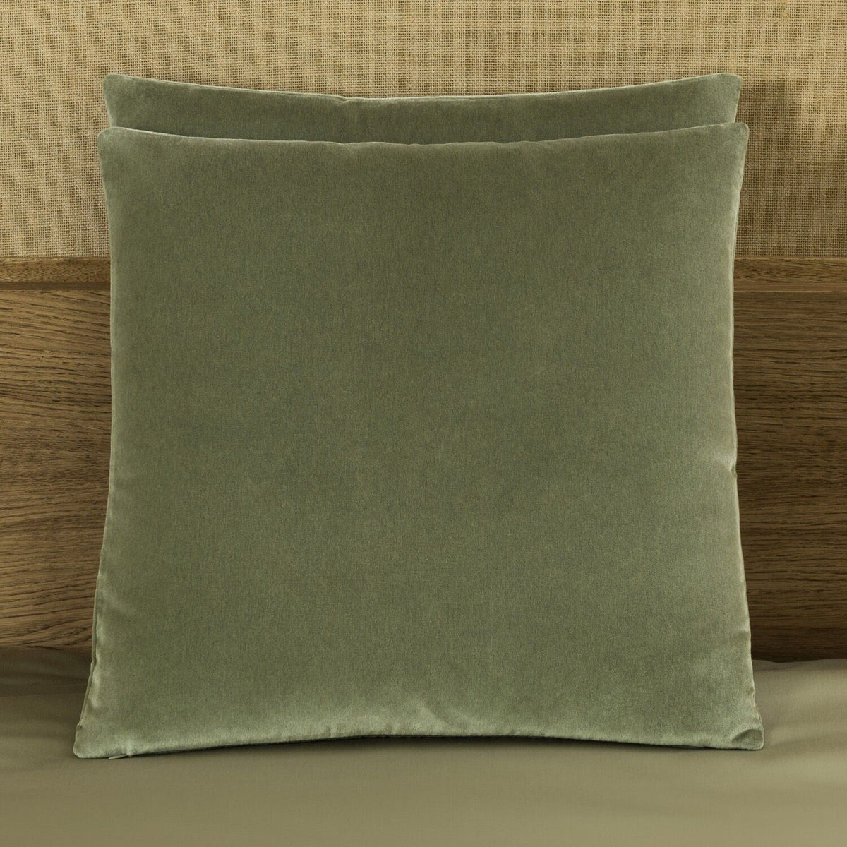 Frette Luxury Cashmere Velvet Cushion Tranquil Green