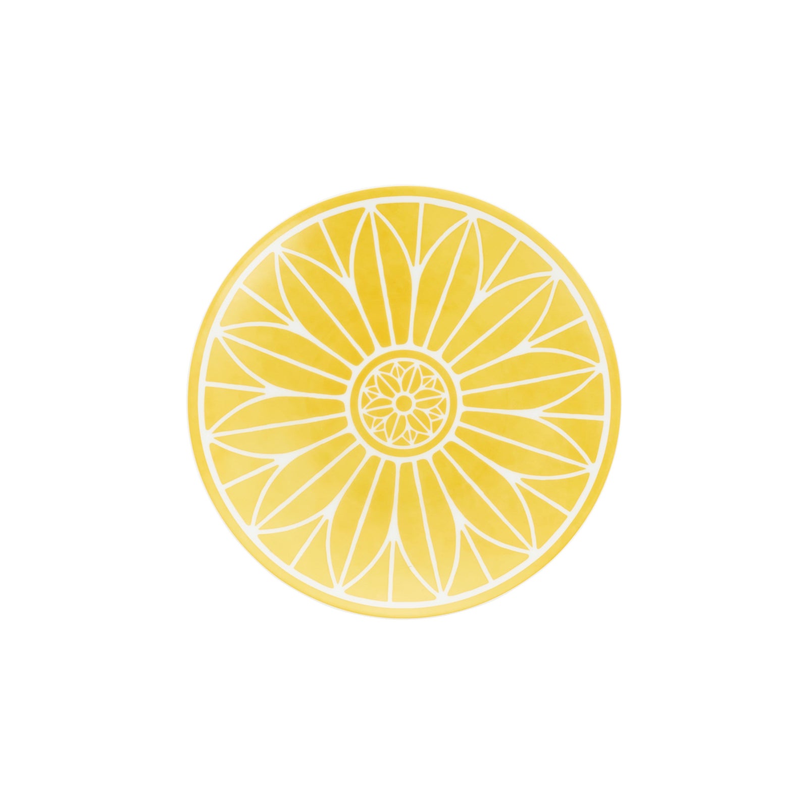yellow bread and butter plate
