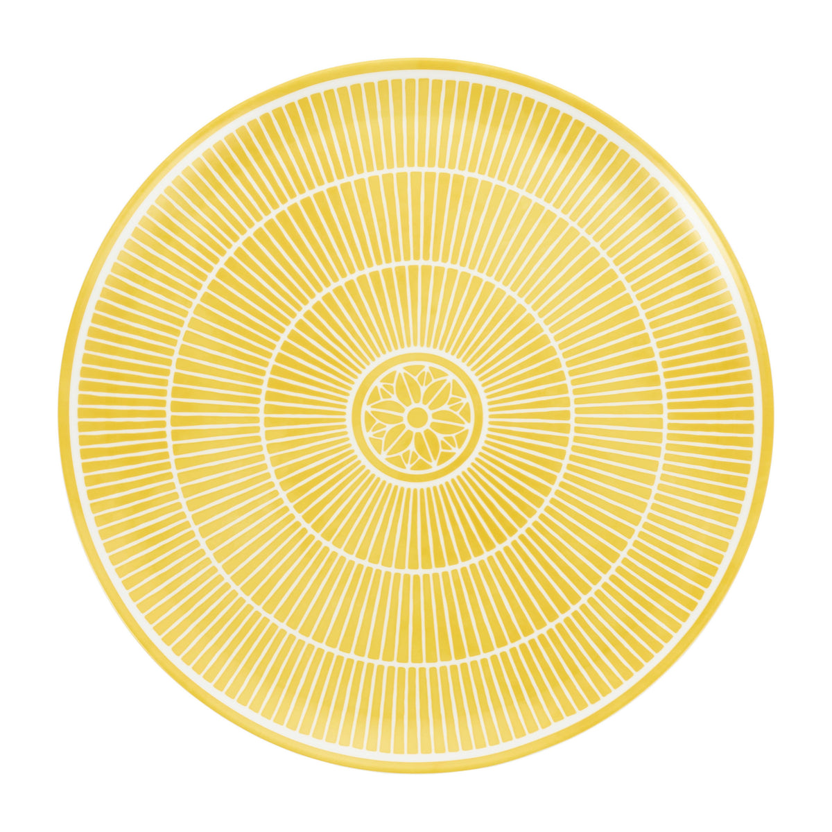 yelllow and white pie dish
