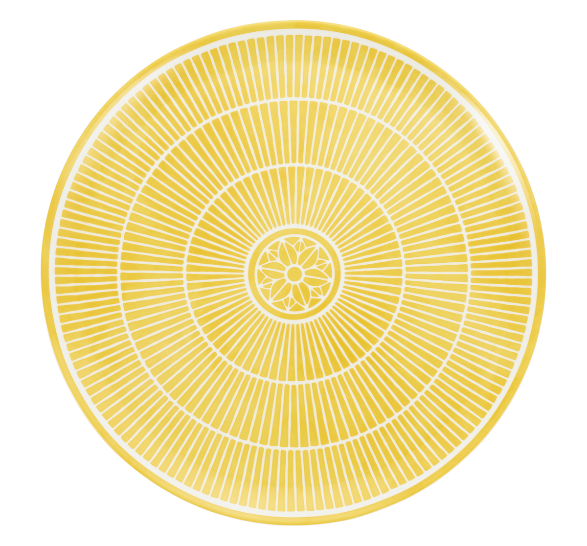 yelllow and white pie dish
