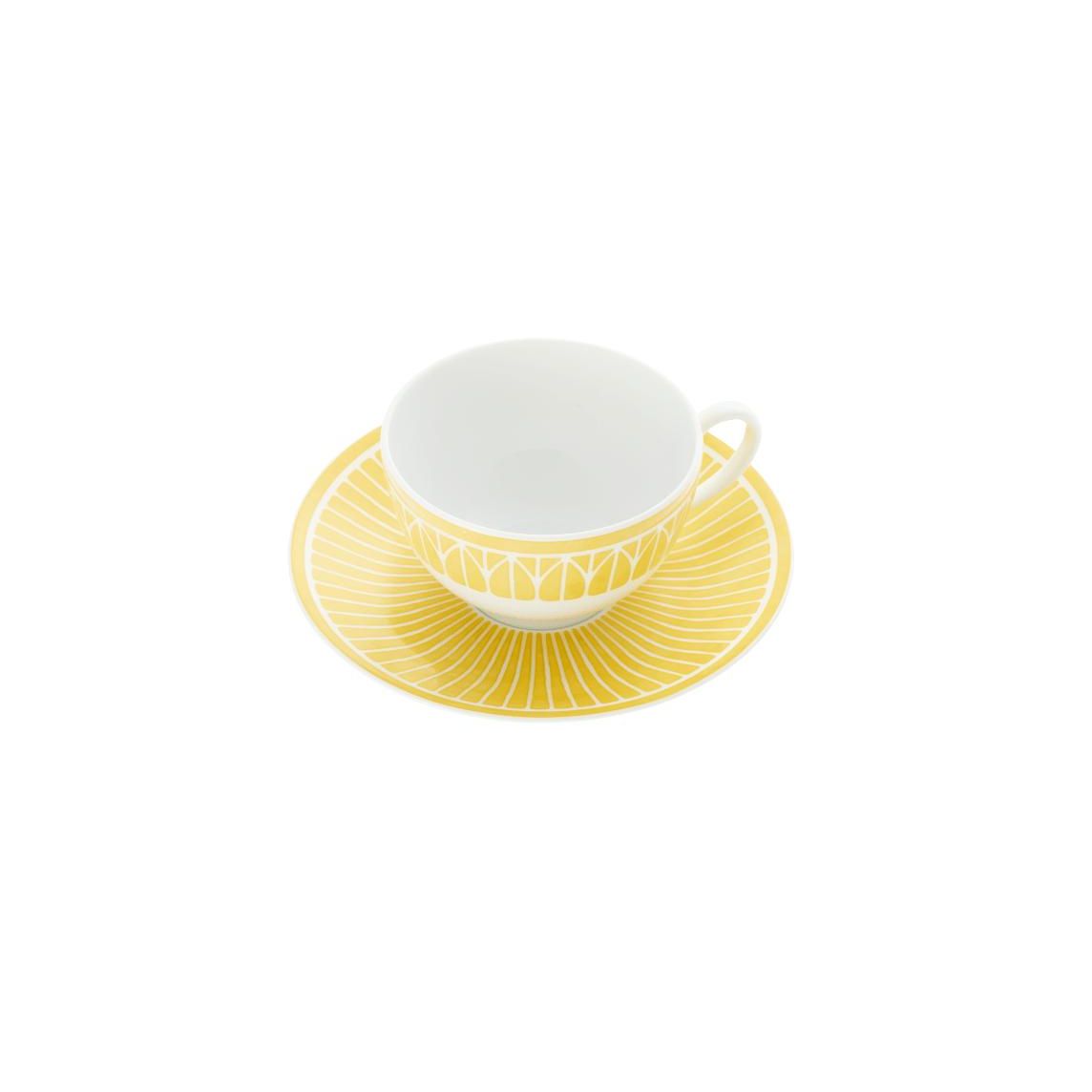Malmaison Riviera Porcelain Tea/Coffee Cup and Saucer