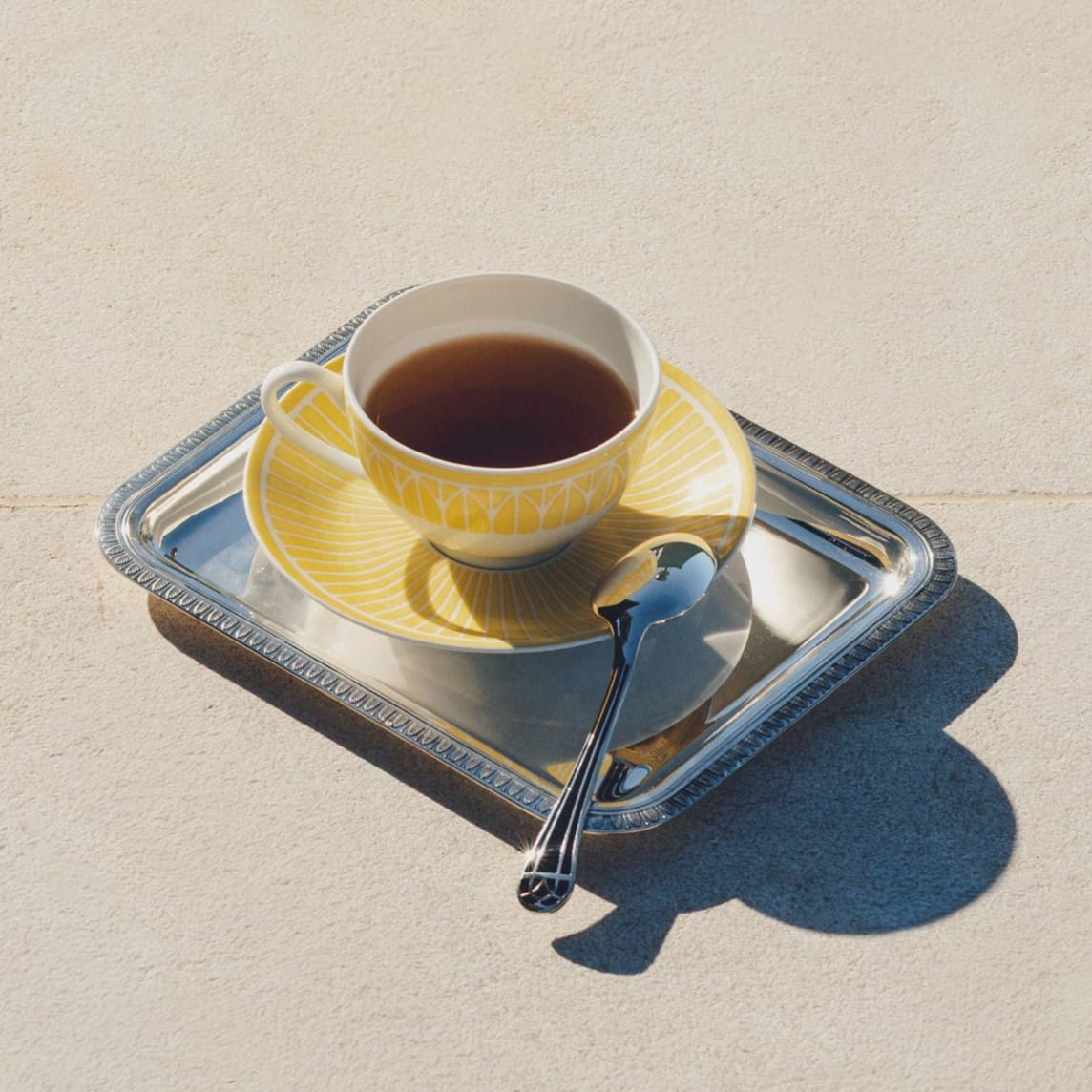Malmaison Riviera Porcelain Tea/Coffee Cup and Saucer