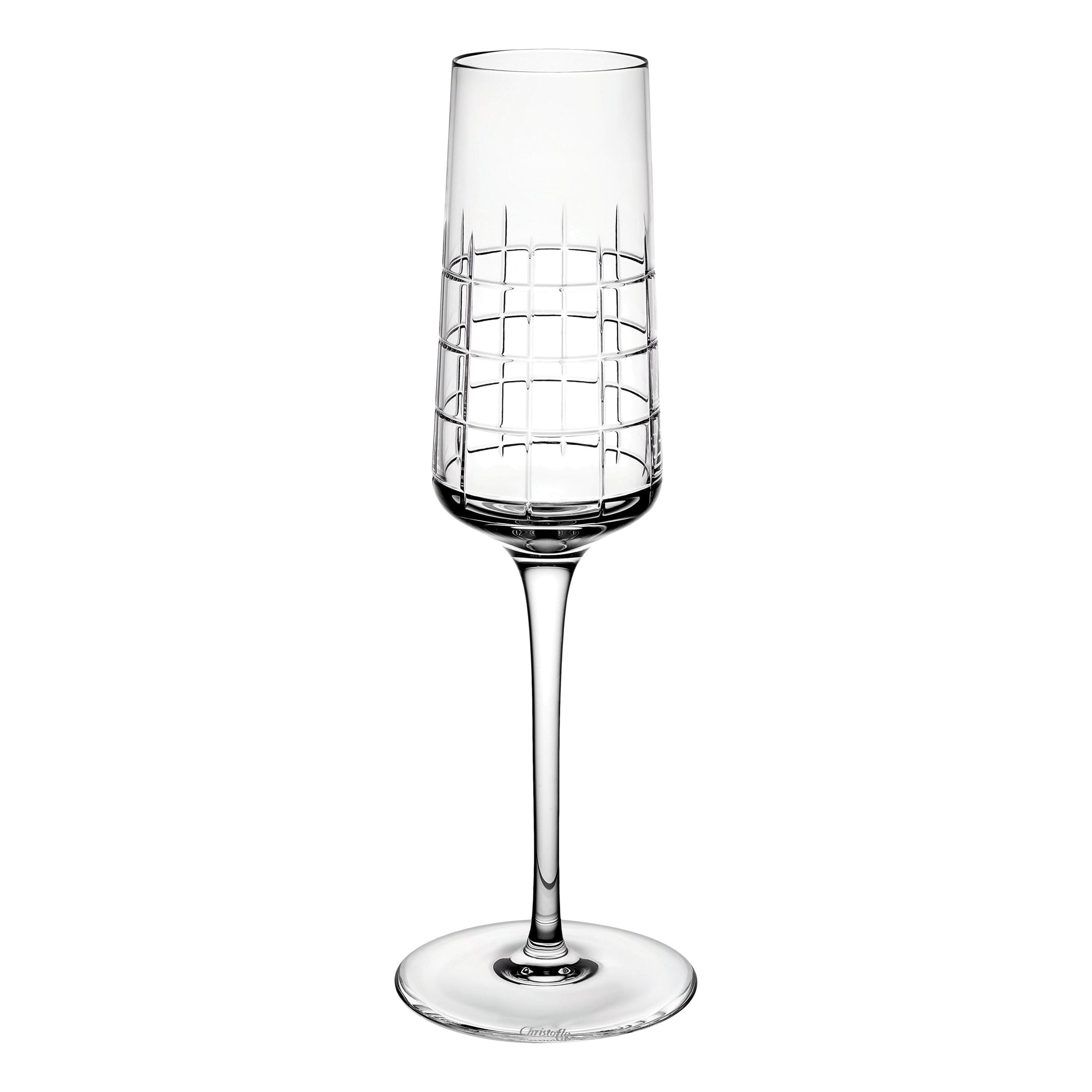 Christofle Graphik Champagne Flutes