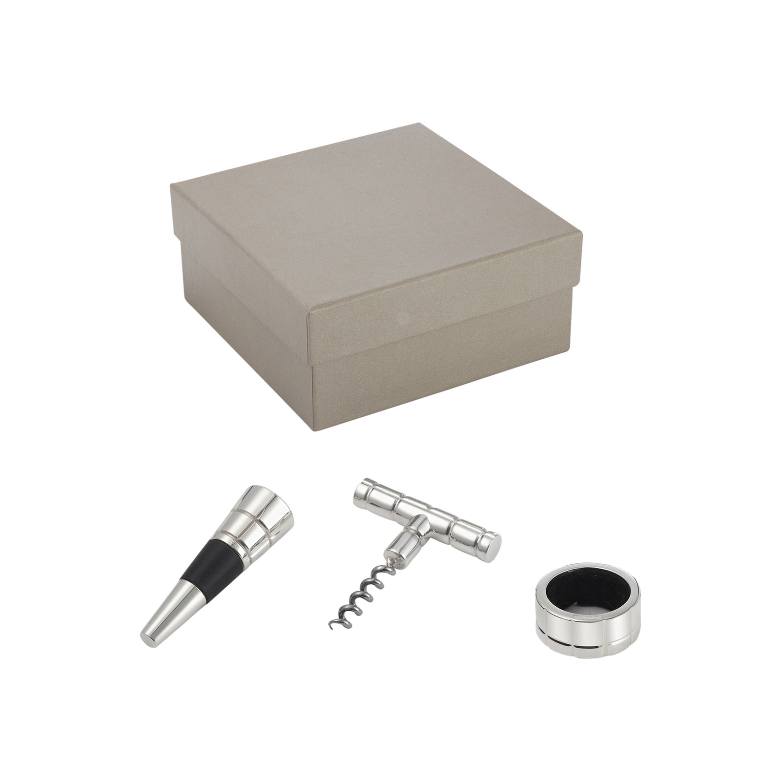 Wine Tasting Gift Sets Graphik Silver Plated