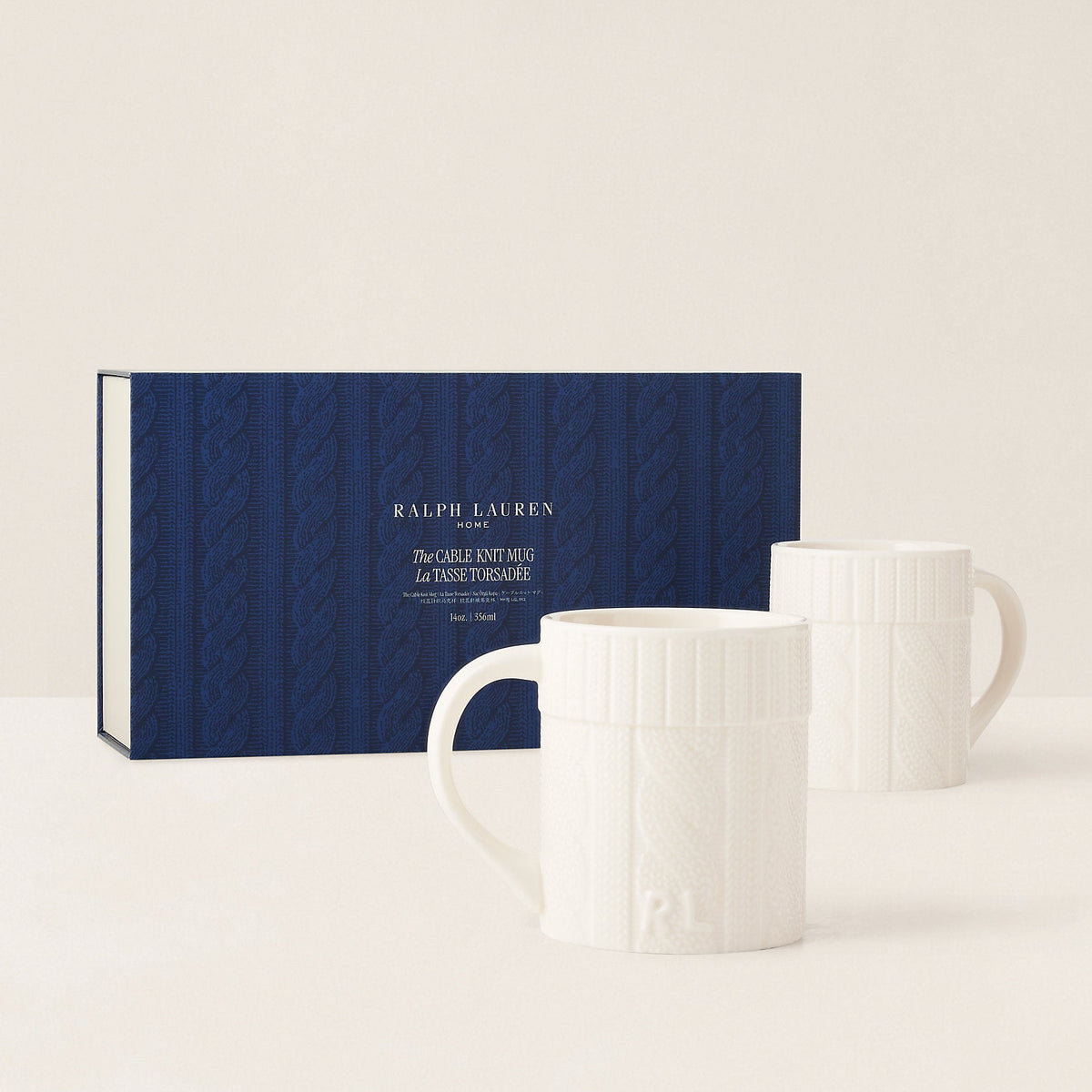 Ralph Lauren Cableknit mugs 