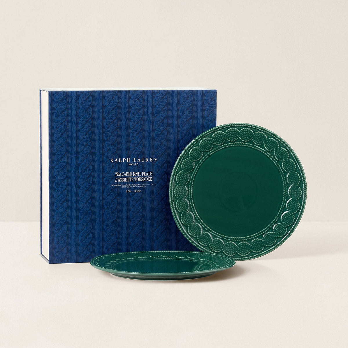 Ralph Lauren Cableknit dessert plates