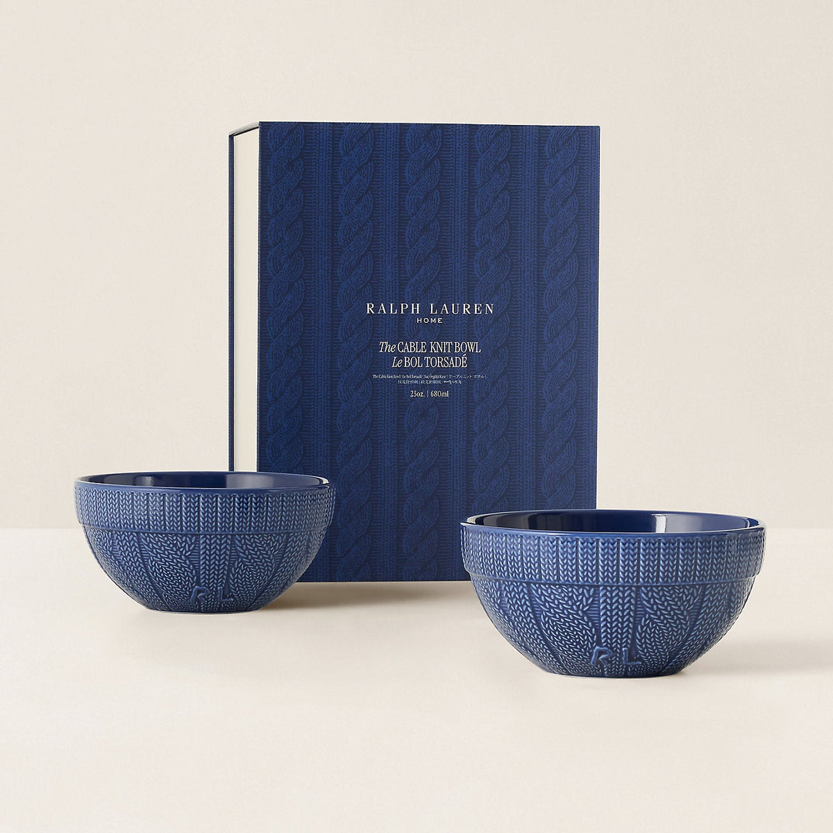 ralph lauren cableknit bowls