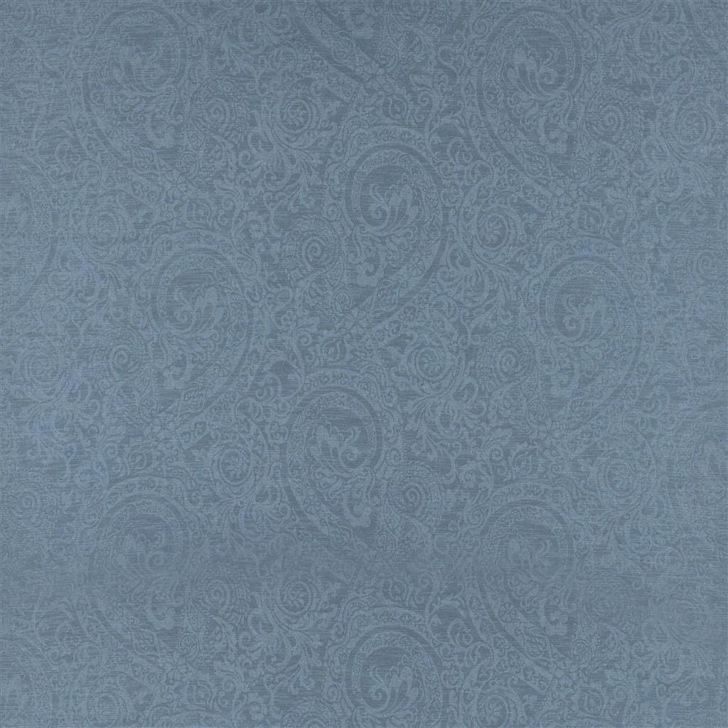 Ralph Lauren Florence Linen Damask Vintage Blue