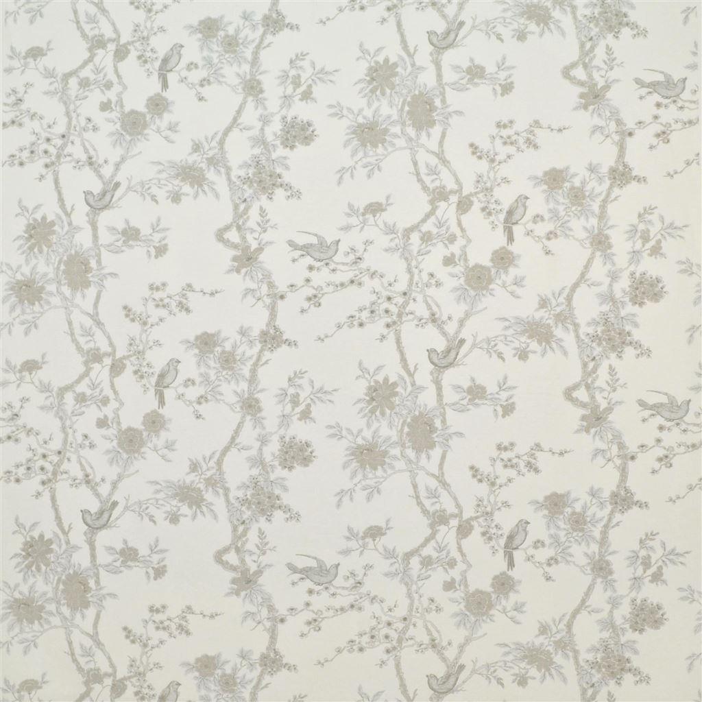 Ralph Lauren Marlowe Floral Silk Silver